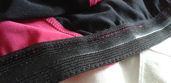 Rubber strip on inside hem of the Bad Boy Sphere Compression Top