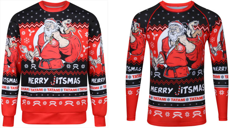 Merry Jitsmas Christmas Jumper and Rashguard