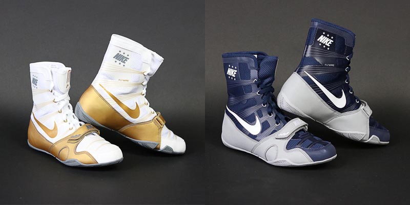 nike boxing boots white and gold