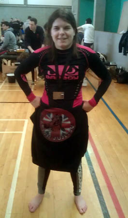 After winning bronze medal at Grapple Nation 4 in Openweight Ladies Novice No-Gi