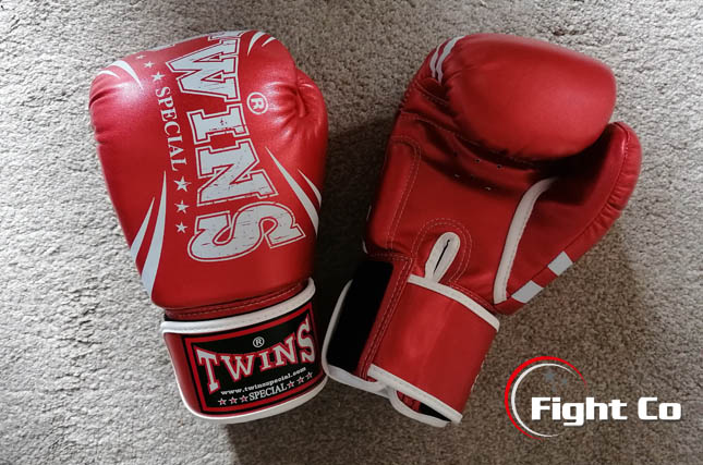 Twins Special Synthetic Leather Boxing Gloves - Metallic Red
